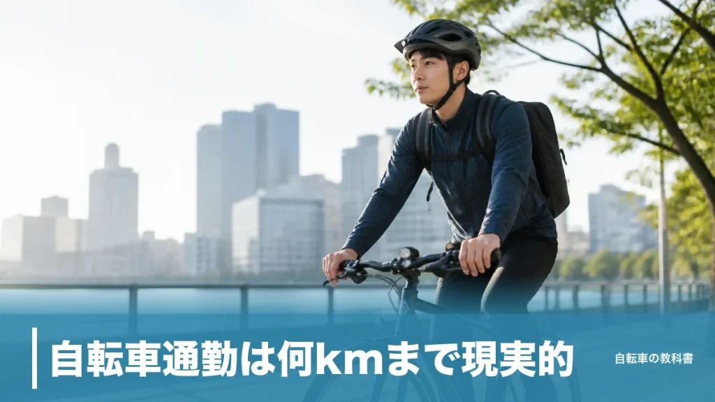 自転車通勤は何kmまで現実的？片道10kmで30分の目安と2026年開始の反則金12,000円のアイキャッチ画像