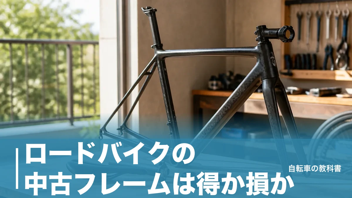 ロードバイクの中古フレームは得か損か？9,900円の掘り出し物と46,200円の工賃のアイキャッチ画像