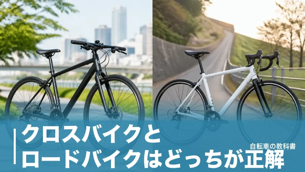 クロスバイクとロードバイクはどっちが正解？11.1kgと9.4kgで決まる選び方のアイキャッチ画像
