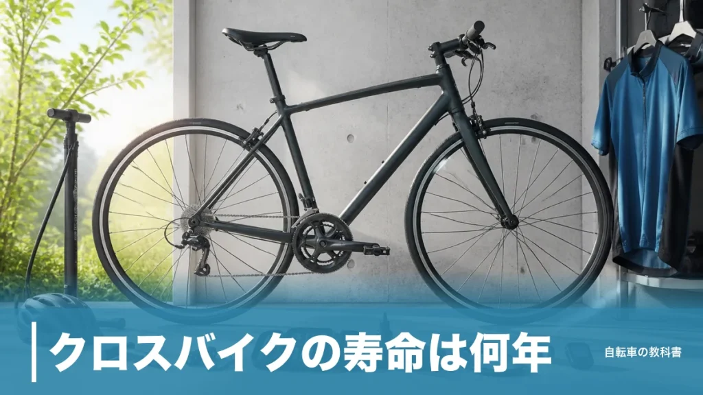 クロスバイクの寿命は何年？フレーム生涯保証と41,800円が分ける買い替えラインのアイキャッチ画像