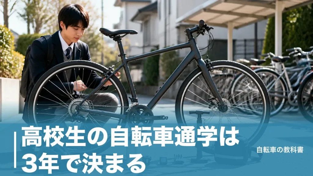 高校生の自転車通学は3年で決まる｜15.3kgと青切符6,000円が変えた1台の選び方のアイキャッチ画像