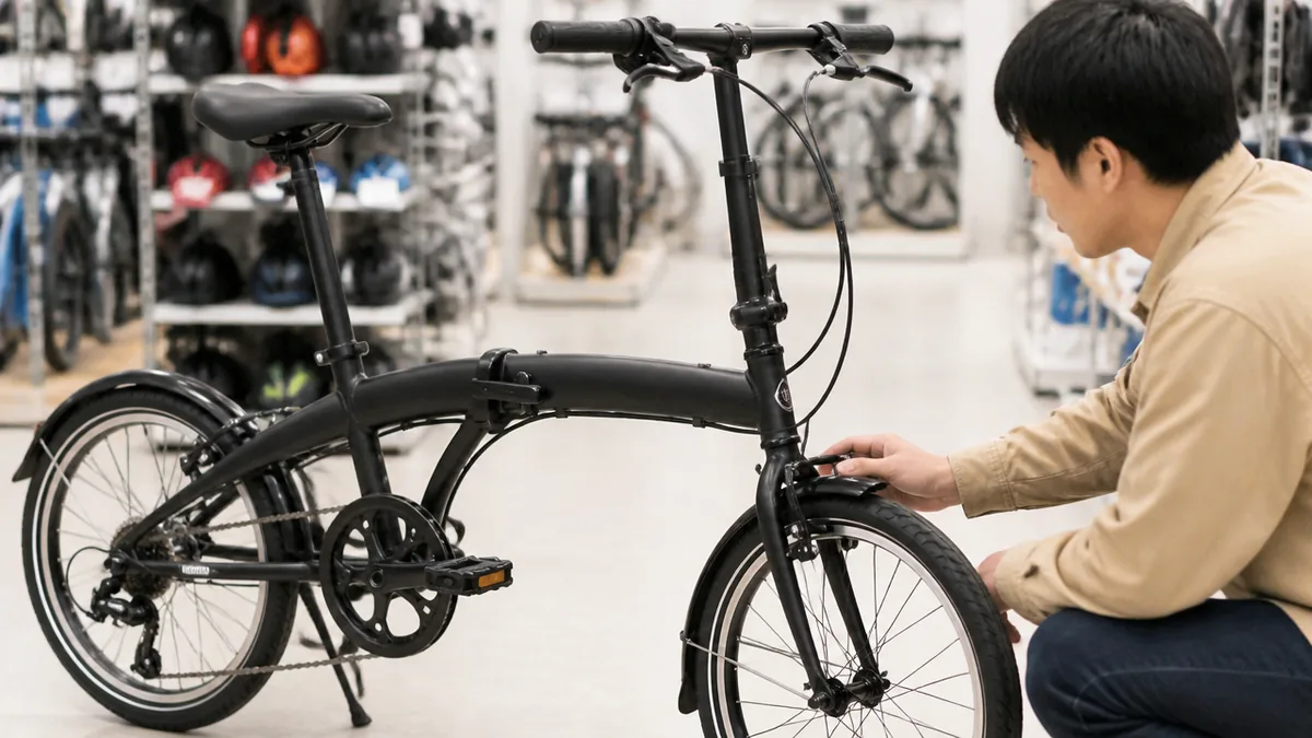 ドンキの折りたたみ自転車で必ず見る3つの数字の解説画像