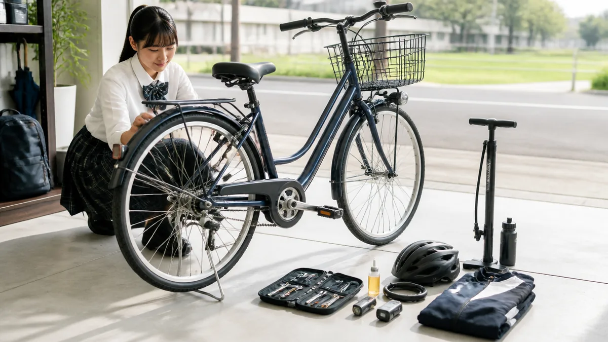自転車通学を始める前に、決めておく3つのことの解説画像