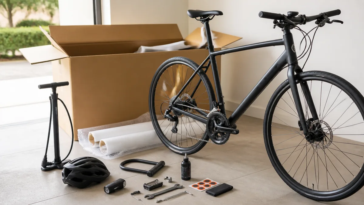 Amazonのクロスバイクは「箱から出して即完成」ではないの解説画像