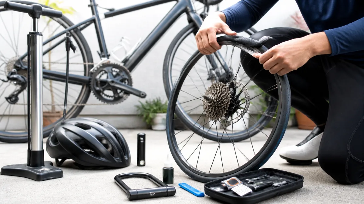 自転車のパンク修理を近くで頼む前に、30秒で確かめたい3つのことの解説画像