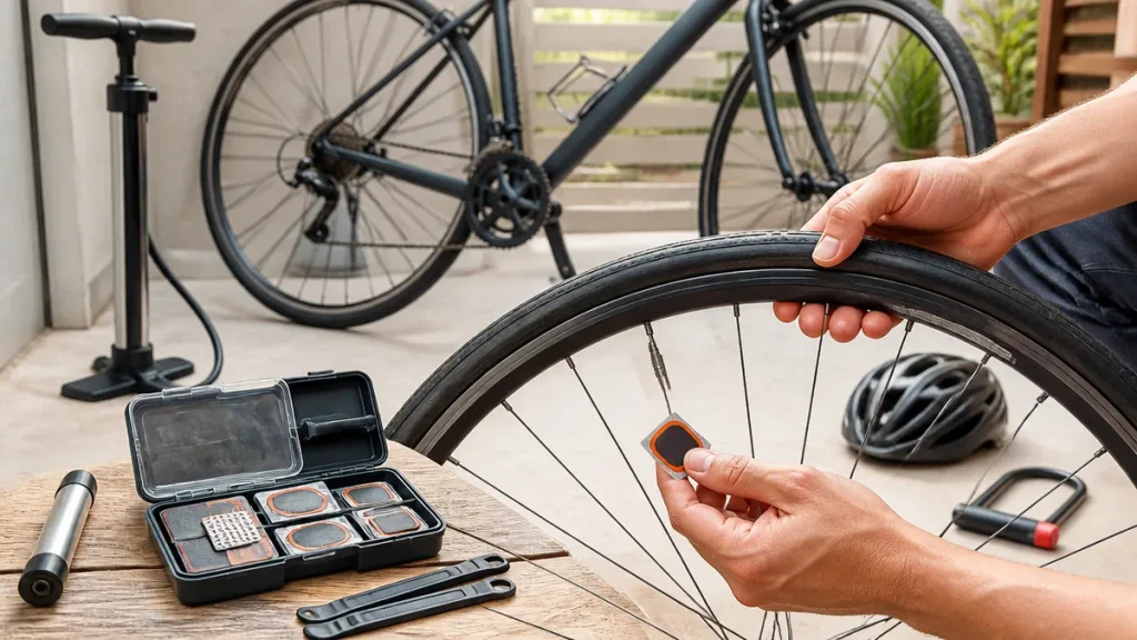 自転車のパンク修理を自分でやるなら？858円のパッチで直せる穴と直せない穴のアイキャッチ画像