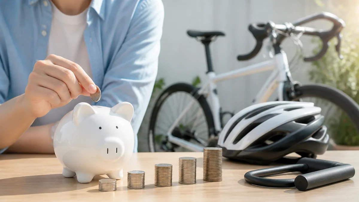自転車保険の金額は月150円から月6,720円まで開くの解説画像