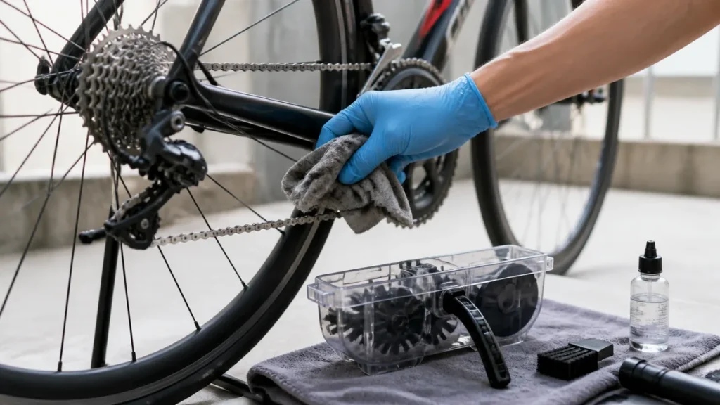 ロードバイクのチェーン「戦場」は洗浄のこと｜200〜300kmごとの清掃で走りが変わるのアイキャッチ画像