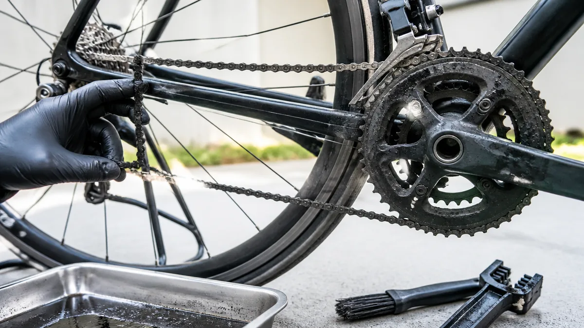 ロードバイクのチェーンが「戦場」になるのは、汚れが3層になっているからの解説画像
