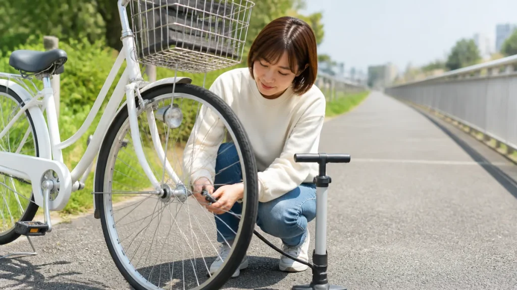 ママチャリ改造はどこから手を付ける？630gのタイヤと幅60cmの壁で決まる順番のアイキャッチ画像