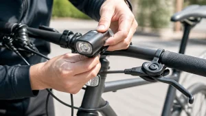 自転車のライトの付け方は工具なし5分｜φ22～35mmのブラケット選びと無灯火5,000円のアイキャッチ画像