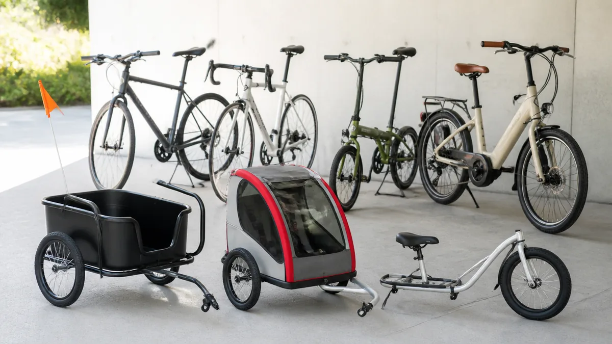 自転車の「トレイラー」は3種類ある｜まず探しているのがどれかを決めるの解説画像