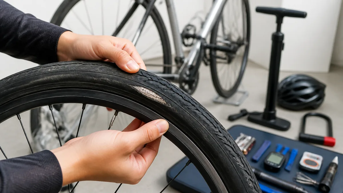 クロスバイクのタイヤ交換はいつ必要？替えどきを見抜く4つのサインの解説画像