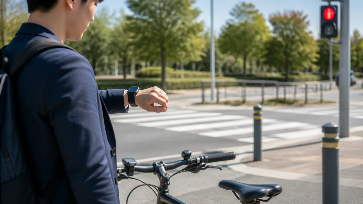 自転車所要時間が「距離÷15km/h」で当たらない理由の解説画像