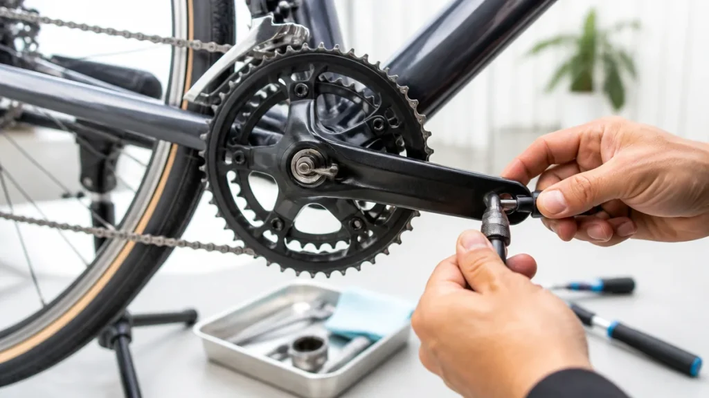 自転車のクランクの外し方は3規格で変わる｜M22のネジと工賃4,290円が分かれ道のアイキャッチ画像