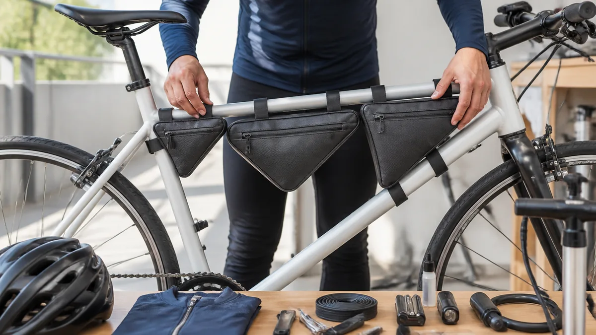 自転車のフレームバッグは「どこに付くか」で3タイプに分かれるの解説画像