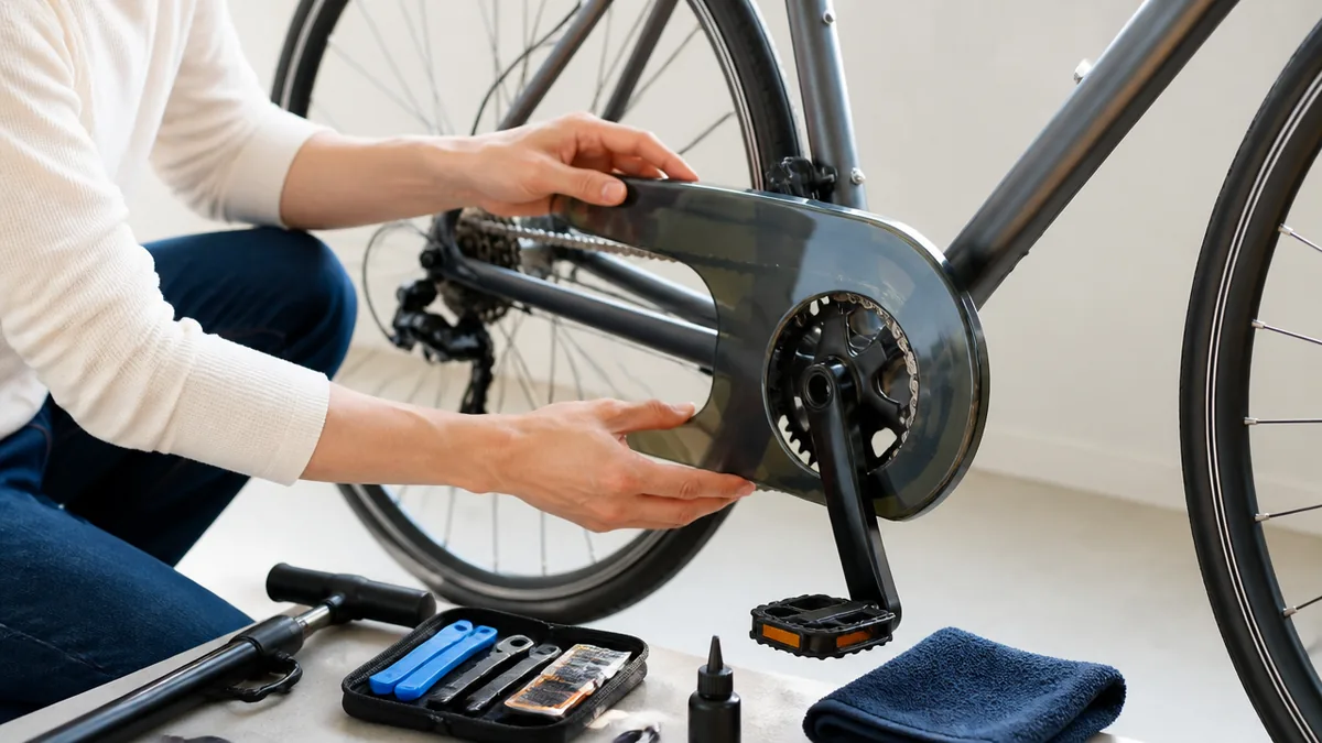 自転車のチェーンカバーはJIS規格で4種類｜全ケースとリングケースで変わる裾汚れ対策のアイキャッチ画像