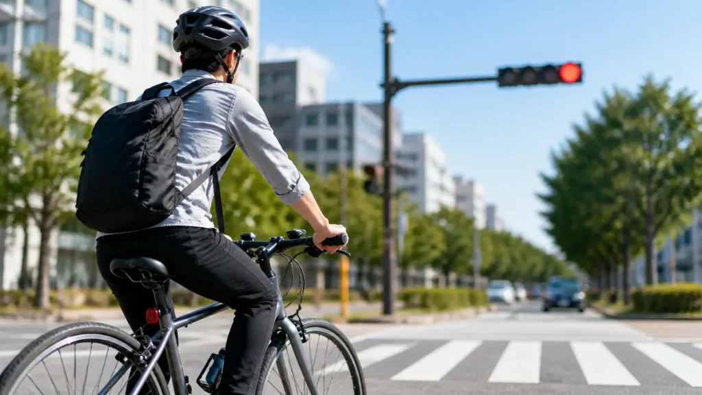 自転車の平均時速はなぜ上がらない？交差点15%が旅行時間の3〜4割を奪うのアイキャッチ画像
