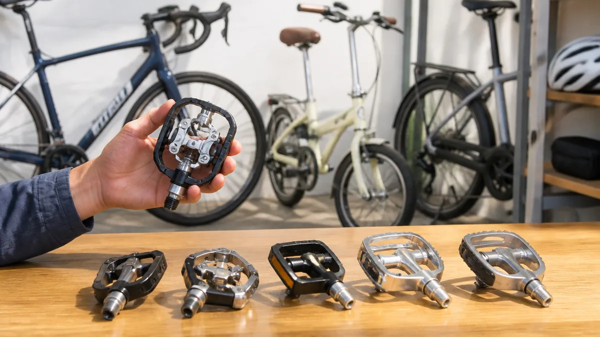 クロスバイクのペダルおすすめを選ぶ前に知りたい3つのタイプの解説画像