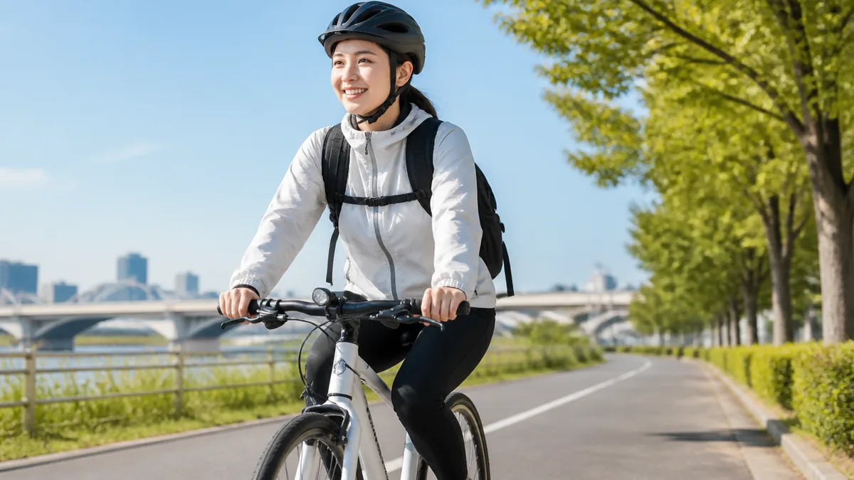 自転車のスピードは何km/hが普通？信号なし16.8km/hと街中9.6km/hの差を縮める方法のアイキャッチ画像