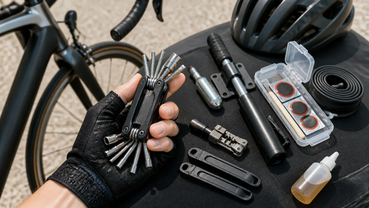 ロードバイクの携帯工具は何を持てばいい?出先で困らない最小セットの解説画像